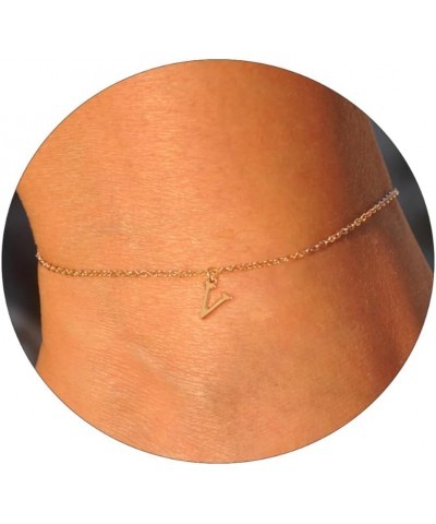 Initial Ankle Bracelets for Women 14K Gold Plated O Chain Letter Initial Anklets Dainty Gold Anklet Ankle Bracelets Minimalis...