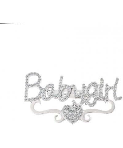 Full Rhinestone Personality Name Custom Brooch Commemorate Customized Monogram Initial Letter Pins Jewelry steel $15.14 Brooc...