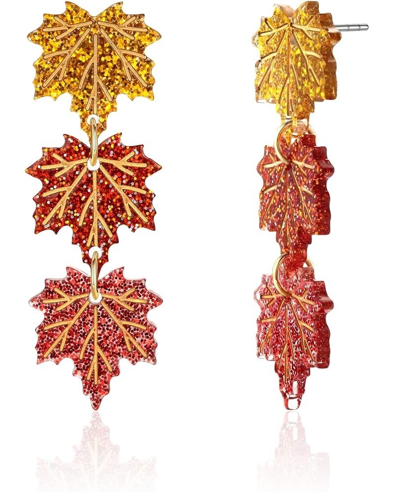 Halloween Earrings for Women Skull BOO Pumpkin Ghost Maple Leaf Earrings Holiday Festive Jewelry Gifts EH21391A $10.79 Earrings