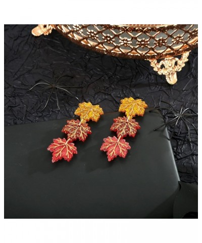 Halloween Earrings for Women Skull BOO Pumpkin Ghost Maple Leaf Earrings Holiday Festive Jewelry Gifts EH21391A $10.79 Earrings