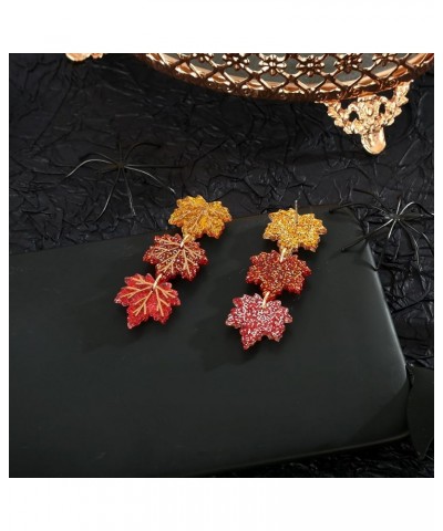 Halloween Earrings for Women Skull BOO Pumpkin Ghost Maple Leaf Earrings Holiday Festive Jewelry Gifts EH21391A $10.79 Earrings