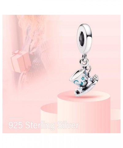 925 Sterling Silver Charms for Bracelets Necklaces Cartoon Cute Mouse Pendant Dangle Pendants Beads,Cartoon Charms Jewelry Gi...