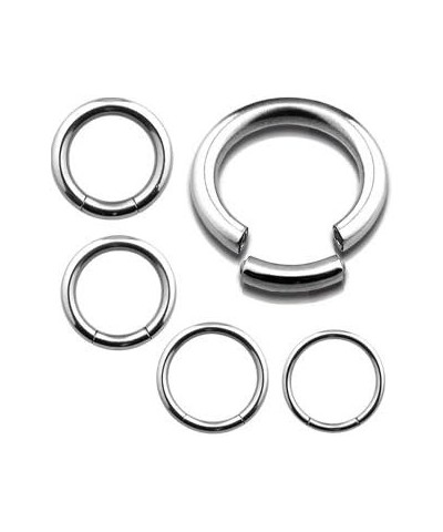 Seamless 316L Surgical Steel Segment Ring 6GA - 1/2" 12mm $8.83 Body Jewelry