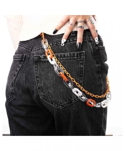 Cute Pants Jean Chain Layered Keychain Punk Colorful Pendants Heart Pocket Trousers Chain Hiphop Rock Wallet Chains Body Jewe...