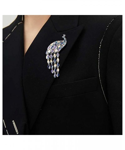 Vintage Brooch Shining Crystal Rhinestone Brooch Elegant Peacock Brooch Lapel Pin Fashion Clothing Bag Accessorie Blue $9.79 ...