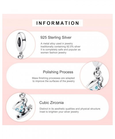 925 Sterling Silver Charms for Bracelets Necklaces Cartoon Cute Mouse Pendant Dangle Pendants Beads,Cartoon Charms Jewelry Gi...