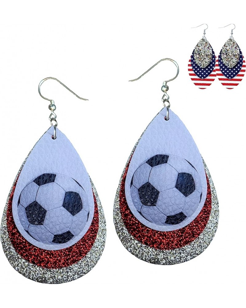 Soccer Earrings for Women - Soccer Jewelry for Girls - Soccer Jewelry for Mom - Soccer Ball Earrings - Earrings for Soccer Mo...