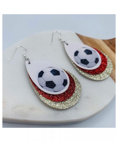 Soccer Earrings for Women - Soccer Jewelry for Girls - Soccer Jewelry for Mom - Soccer Ball Earrings - Earrings for Soccer Mo...