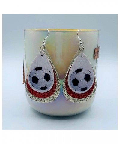 Soccer Earrings for Women - Soccer Jewelry for Girls - Soccer Jewelry for Mom - Soccer Ball Earrings - Earrings for Soccer Mo...