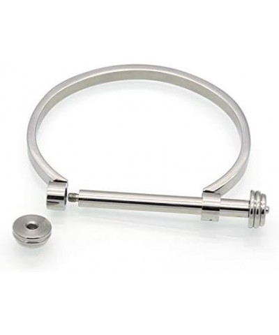 Globalwells Stainless Steel D Shape Bar Screw Shackle Bracelet Horseshoe Novelty Fashion Bangle Cuff, Unisex Gold(man) $9.16 ...