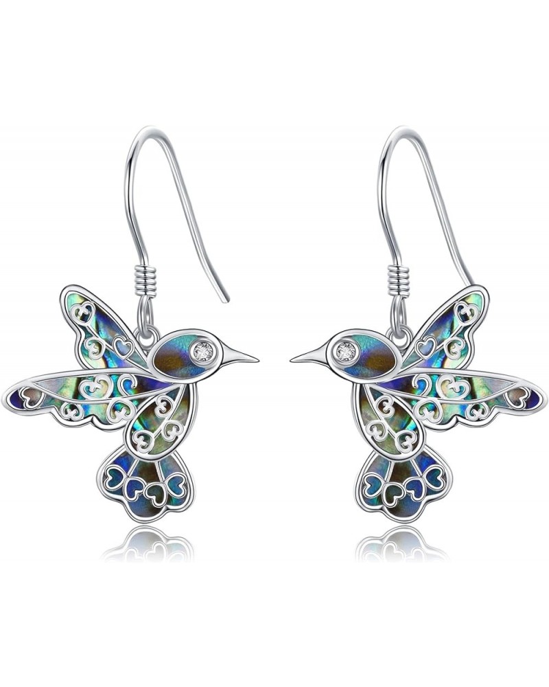 Tulip/Hummingbird Earrings Sterling Silver Tulip Earrings Hummingbird Jewelry Tulip Gifts for Women Girls Hummingbird $13.04 ...