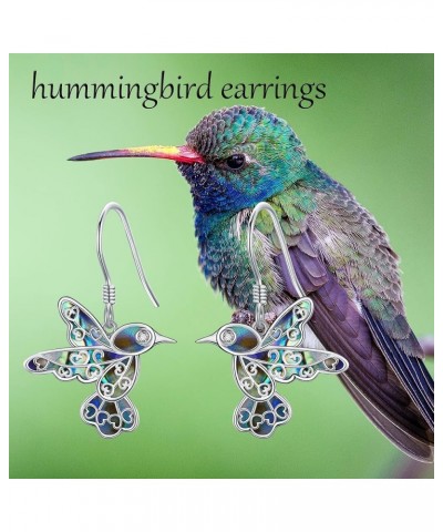 Tulip/Hummingbird Earrings Sterling Silver Tulip Earrings Hummingbird Jewelry Tulip Gifts for Women Girls Hummingbird $13.04 ...