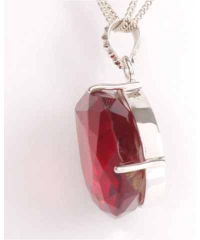 120 Carat Red Topaz Gemstone Pendant Without Chain Jewelry Pear Shape 925 Sterling Silver Pendant Without Chain $16.81 Necklaces