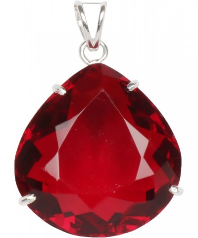 120 Carat Red Topaz Gemstone Pendant Without Chain Jewelry Pear Shape 925 Sterling Silver Pendant Without Chain $16.81 Necklaces