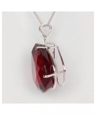 120 Carat Red Topaz Gemstone Pendant Without Chain Jewelry Pear Shape 925 Sterling Silver Pendant Without Chain $16.81 Necklaces