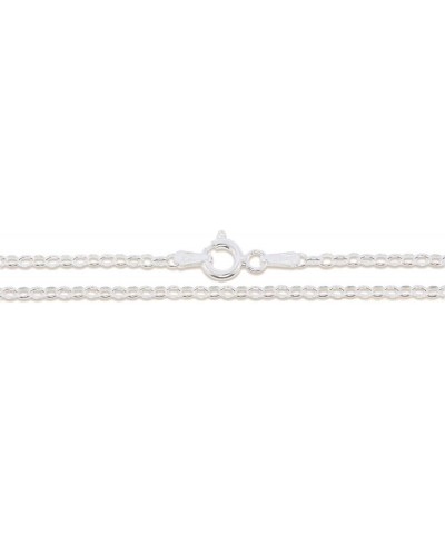 Sterling Silver Rolo Chain 2.1mm Solid 925 Italian Round Cable Chain Necklace $11.31 Necklaces