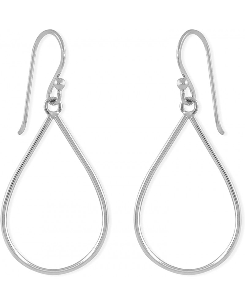 Jewelry Sterling Silver Open Teardrop Dangle Earrings $13.20 Earrings