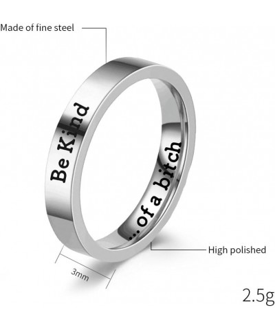 ?? ???? ?? ? ????? ????,Stainless Steel Engraved Band Ring for Women Funny Inspirational Motivational Sayings Ring Friendship...