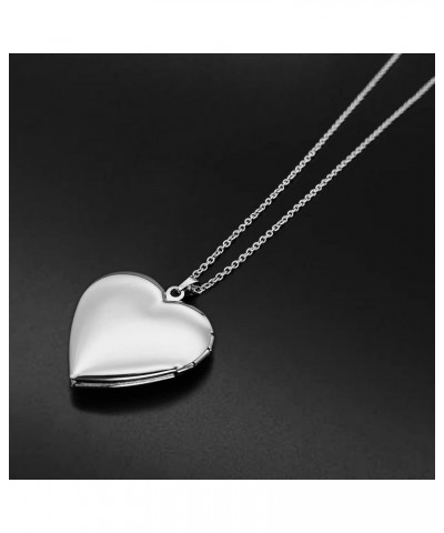 Heart Locket Necklace for Women Girls That Holds Pictures Initial Letter A-Z Butterfly Necklaces Photo Lockets Q $9.85 Necklaces