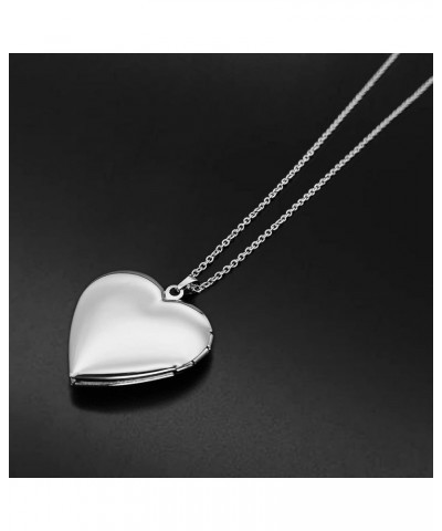 Heart Locket Necklace for Women Girls That Holds Pictures Initial Letter A-Z Butterfly Necklaces Photo Lockets Q $9.85 Necklaces