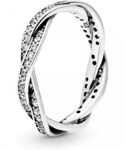 Twist of Fate Braided Pave Silver Size 7 Ring 190892CZ-54 $41.59 Rings