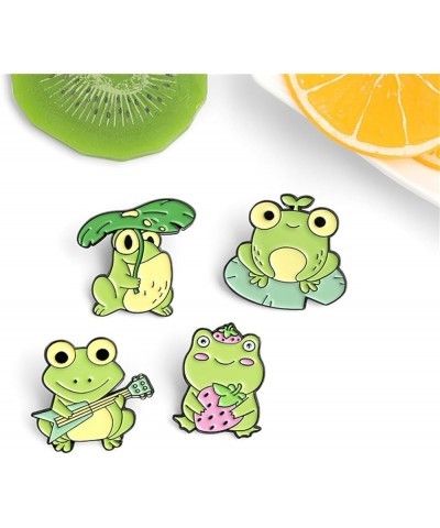 Funny Frog Enamel Pins, Cute Animal Cartoon Frog Brooch Pin, meme Frog Metal Enamel Lapel Badge for Backpacks Clothing Bags J...