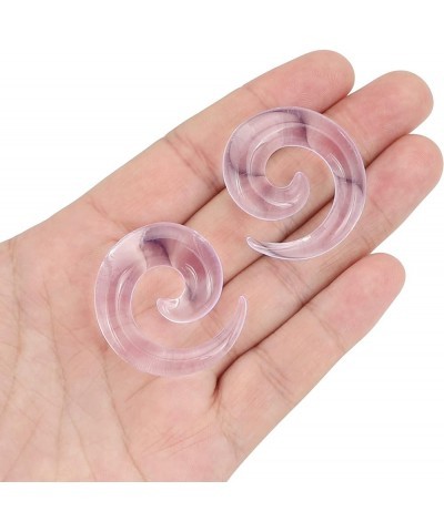 9 Pairs Acrylic Crescent Horseshoes Taper Set Pincher Septum Spiral Stretching Kit Gauges 14G 12G 10G 8G 6G 4G 2G 0G 00G spir...