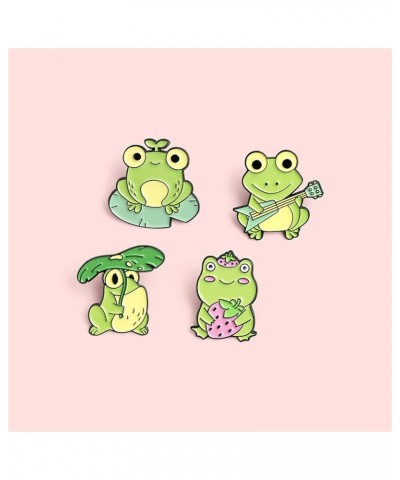 Funny Frog Enamel Pins, Cute Animal Cartoon Frog Brooch Pin, meme Frog Metal Enamel Lapel Badge for Backpacks Clothing Bags J...