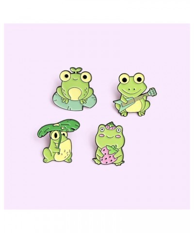 Funny Frog Enamel Pins, Cute Animal Cartoon Frog Brooch Pin, meme Frog Metal Enamel Lapel Badge for Backpacks Clothing Bags J...