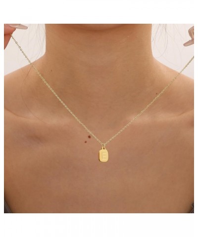 Gold Initial Necklaces for Women Dainty Letter Pendant Necklace Minimalist Gold Plated Tag A-Z Initial Necklace Jewelry Gifts...