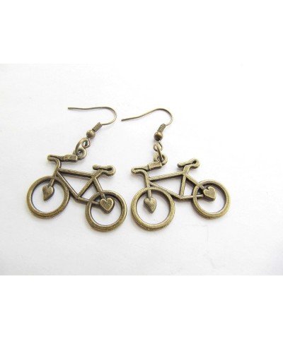 Bicycle Earrings - Bike Earrings - Bike Lover - Dangle Bike Earrings - Road Bike Earrings - Bike Jewelry - Cyclist Earrings A...