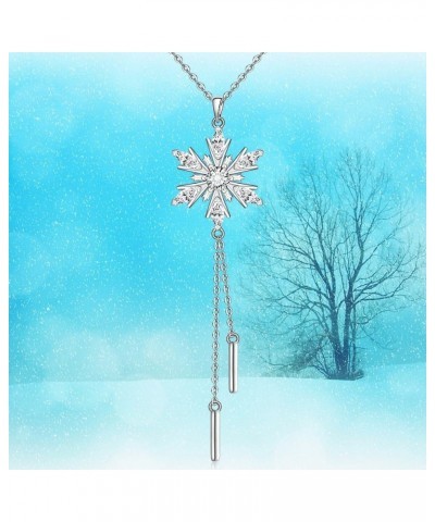 Sterling Silver Shamrock Turtle Cardinal Hummingbird Flamingo Ballet Necklace for Women Snowflake $20.39 Necklaces