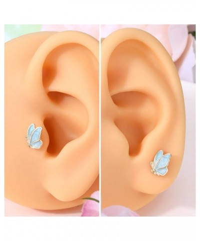 16g Cartilage Earring Gold Tragus Piercing Jewelry Surgical Steel Butterfly Helix Earrings for Women Body Piercing Jewelry go...