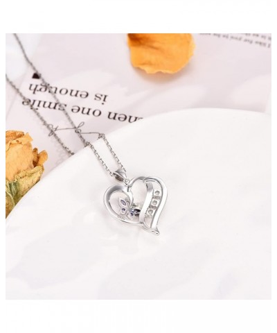 Heart Necklace for Women 925 Sterling Silver 18k Moon Heart Pendants for Girlfriend Wife Mother Sister Necklaces Jewelry for ...