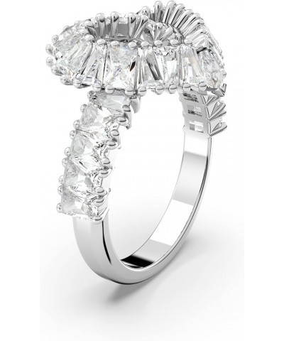 Matrix cocktail ring, Mixed cuts, Heart, White, Rhodium Finish US 9/EU 60 $54.79 Rings