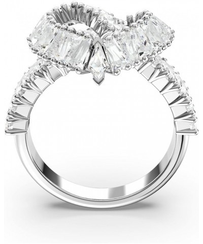 Matrix cocktail ring, Mixed cuts, Heart, White, Rhodium Finish US 9/EU 60 $54.79 Rings