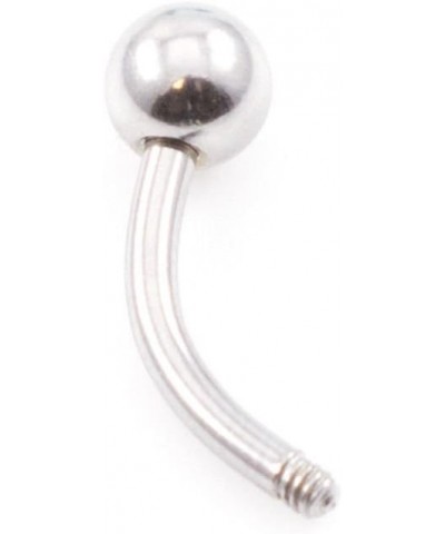 Belly Button Ring Basic Curved Barbell 14g with 20 Randomly Pick Replacement Acrylic Balls 20 Balls Package $8.77 Body Jewelry