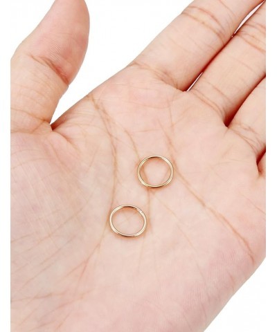 Nose Rings Hoops Surgical steel 18G 16G Septum Jewelry Hoop Earrings lip Rings,Clicker Nose Hoop Rings 6mm 8mm 10mm 12mm 14mm...