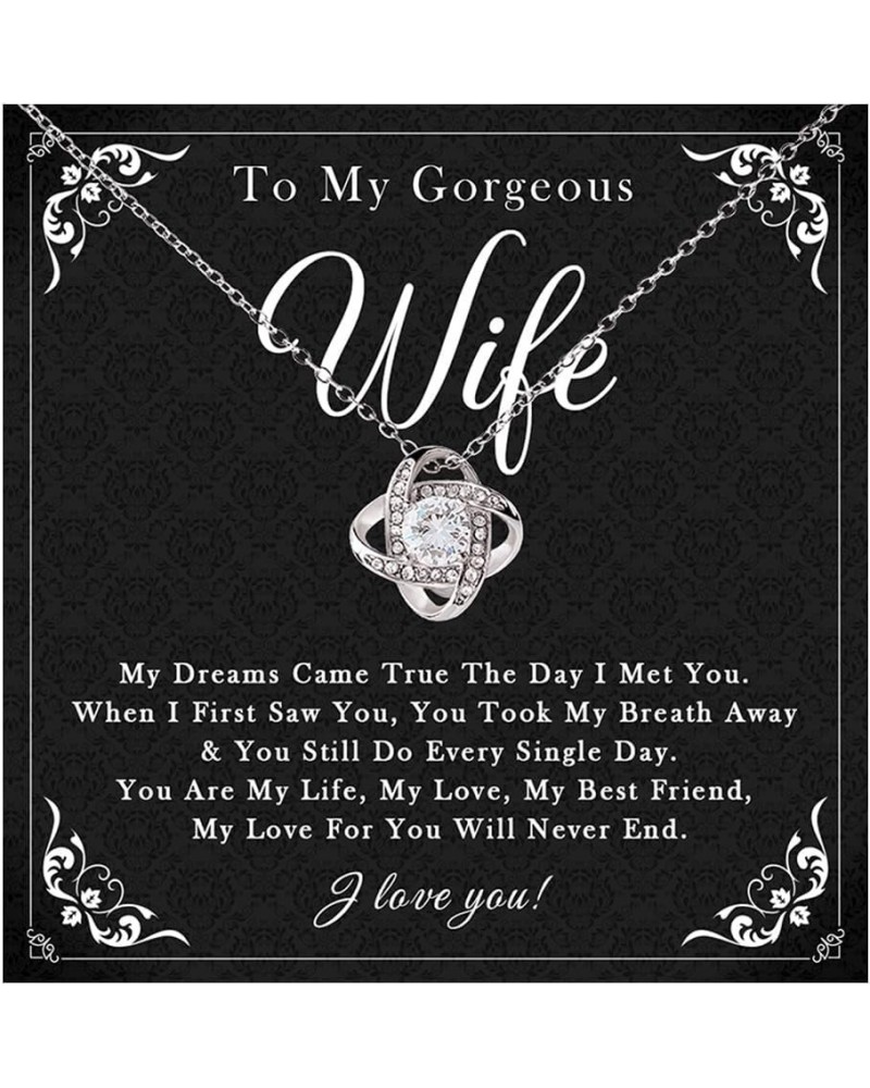 Romantic Gifts For My Wife With Message, To My Wife Necklace, Birthday Gifts to Wife From Husband, Valentines Gifts For Wife,...