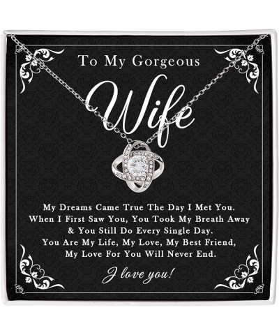 Romantic Gifts For My Wife With Message, To My Wife Necklace, Birthday Gifts to Wife From Husband, Valentines Gifts For Wife,...