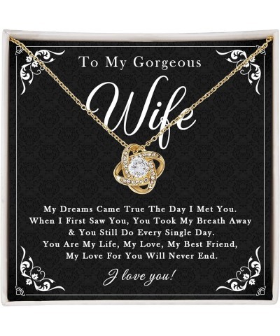 Romantic Gifts For My Wife With Message, To My Wife Necklace, Birthday Gifts to Wife From Husband, Valentines Gifts For Wife,...