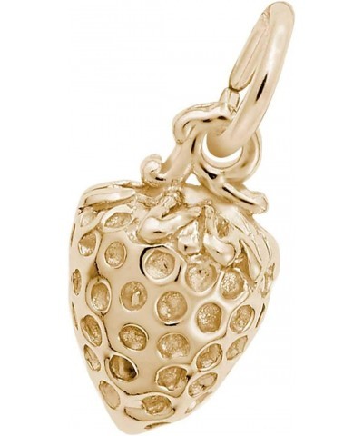 Strawberry Charm, Gold Plated Silver $17.25 Bracelets