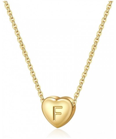 Initial Heart Necklaces for Women A to Z Alphabet Necklace 18K Gold Plated Heart Pendant Jewelry Christmas Gift Gold Plated F...