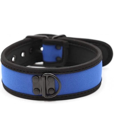 Neoprene Puppy Custom Choker Collar for Men Women Blue $7.64 Necklaces