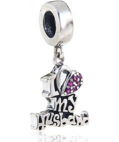 925 Sterling Silver I Love Mom Charm Love Charm Thanksgiving Charm Valentine Charm fit for Pandora Bracelet (I Love Mom) I Lo...