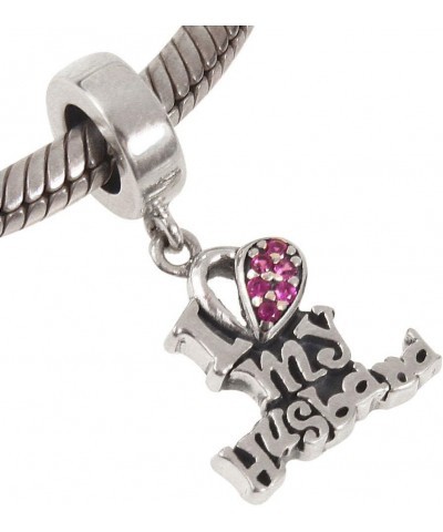 925 Sterling Silver I Love Mom Charm Love Charm Thanksgiving Charm Valentine Charm fit for Pandora Bracelet (I Love Mom) I Lo...