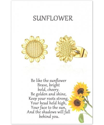 Sunflower Necklace/Earrings Hypoallergenic Jewelry Gifts for Bestfriend Women girls Style-C $7.64 Earrings