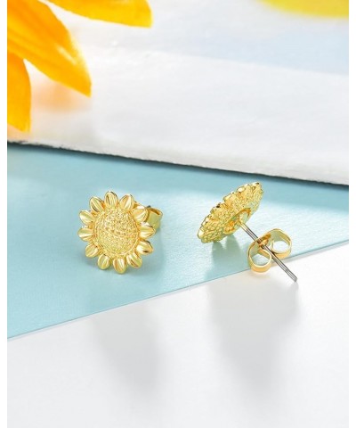 Sunflower Necklace/Earrings Hypoallergenic Jewelry Gifts for Bestfriend Women girls Style-C $7.64 Earrings