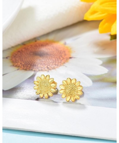 Sunflower Necklace/Earrings Hypoallergenic Jewelry Gifts for Bestfriend Women girls Style-C $7.64 Earrings