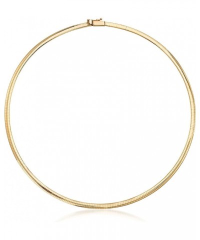 Italian 4mm 18kt Yellow Gold Omega Necklace 18 Inches $816.00 Necklaces